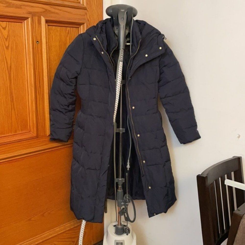 Box-Quilt Down Puffer Coat - Picture 6 of 8